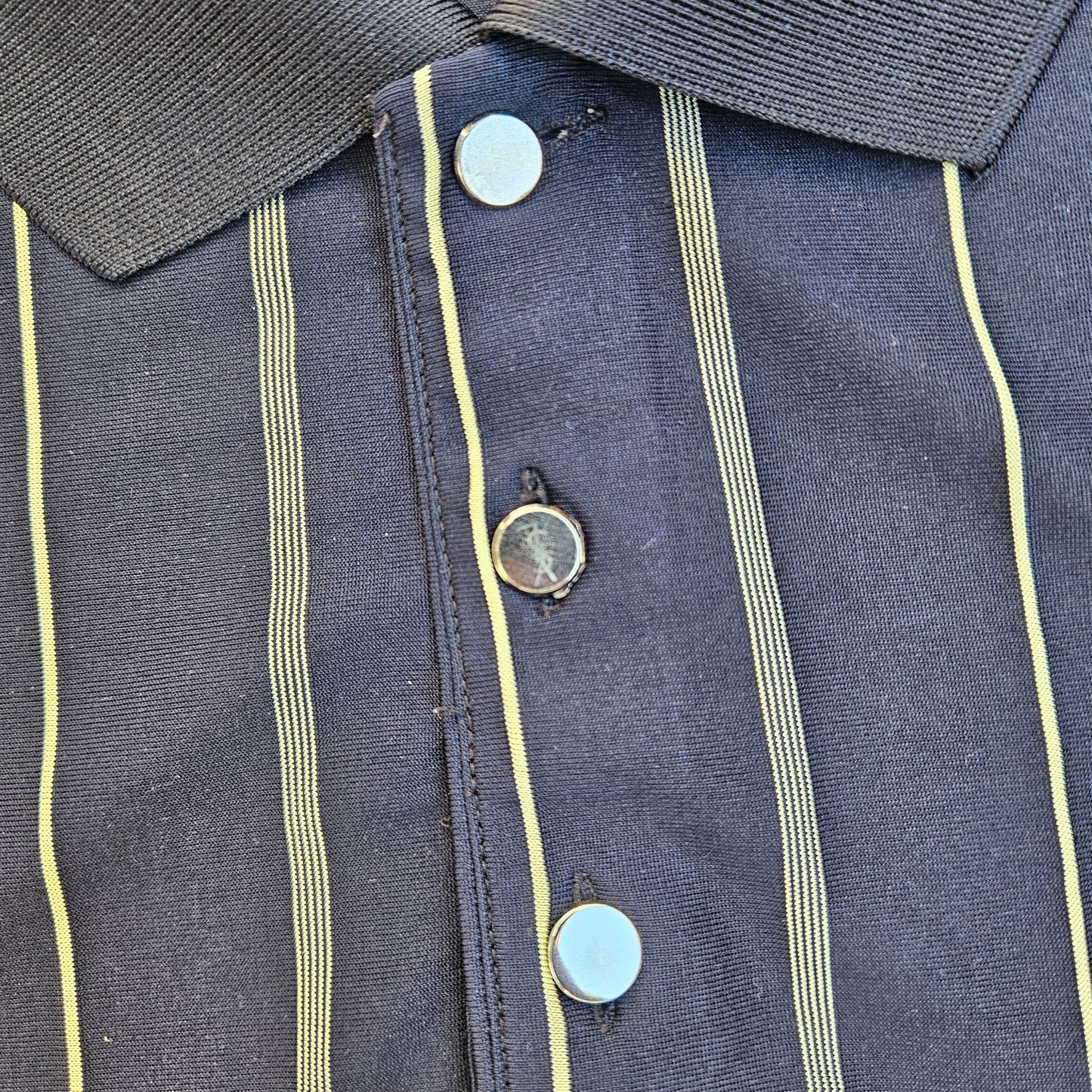 Yves Saint Laurent Vintage Silk Polo Shirt (XL)