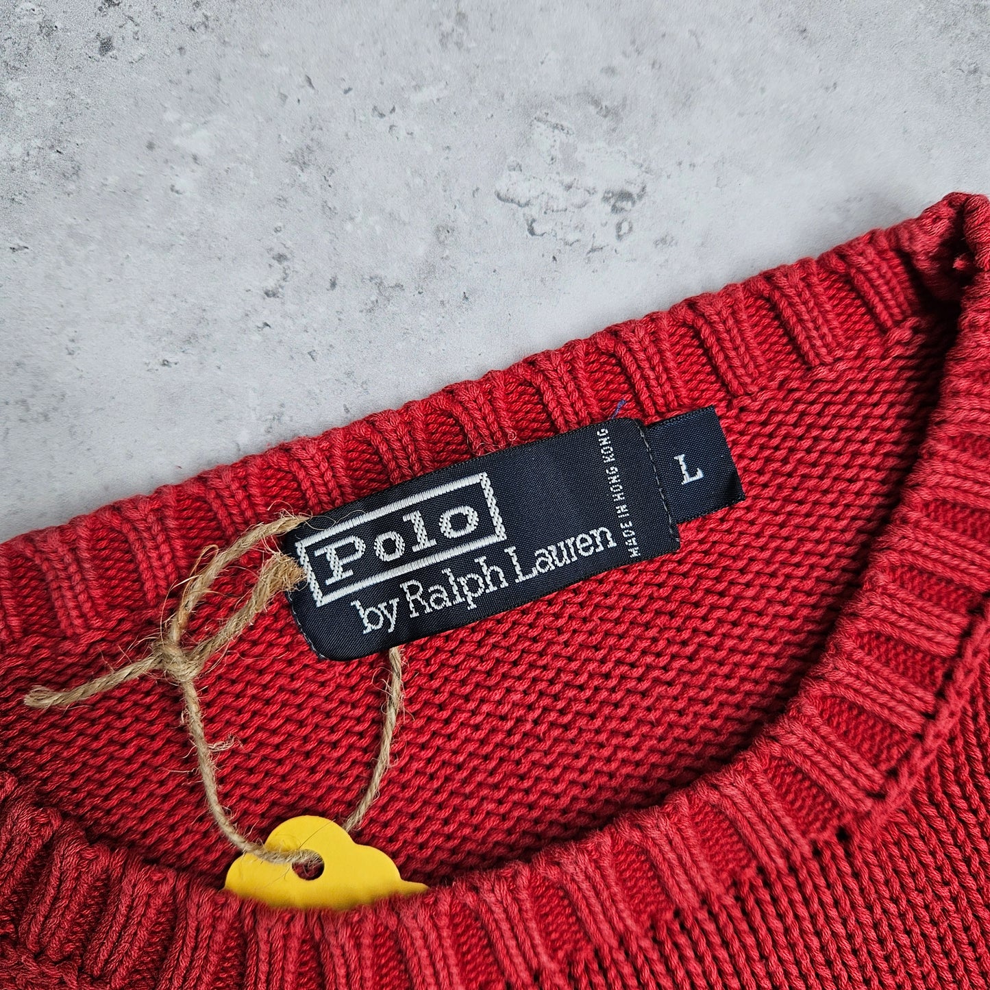 Vintage Polo Ralph Lauren Red Knit (L)