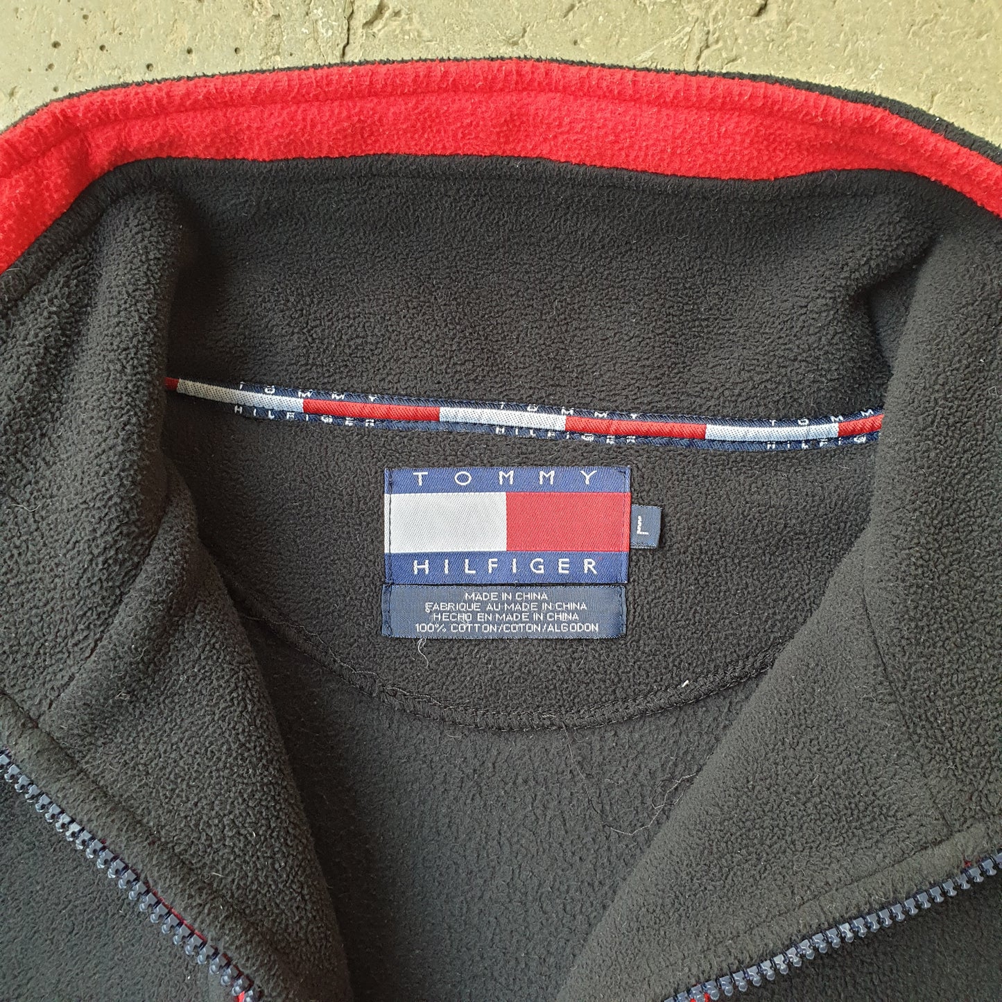 Vintage Tommy Hilfiger 1/4 Zip Fleece (M)