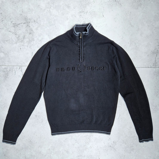 Fred Perry 1/4 Zip Sweater (M)