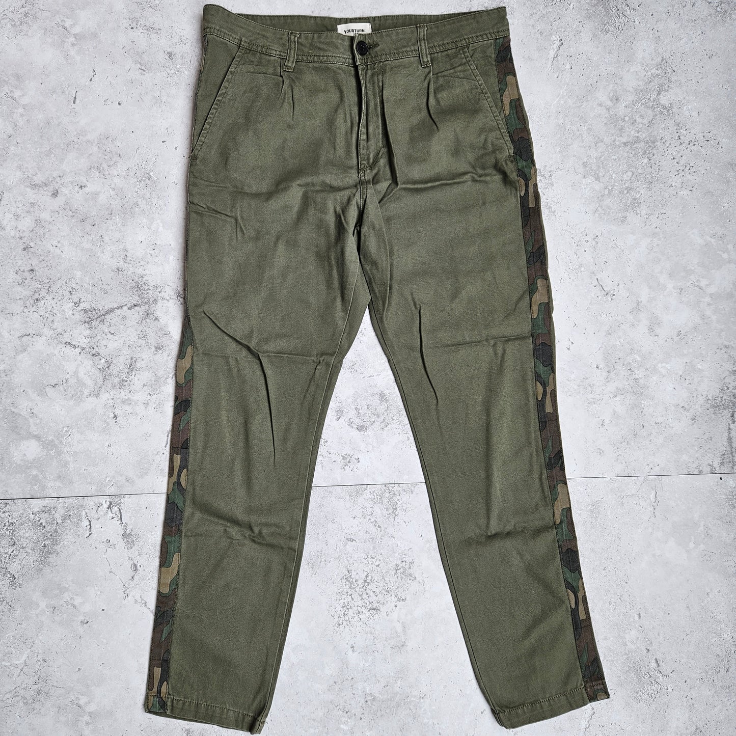 Green Pants with Camo Stripe (30)