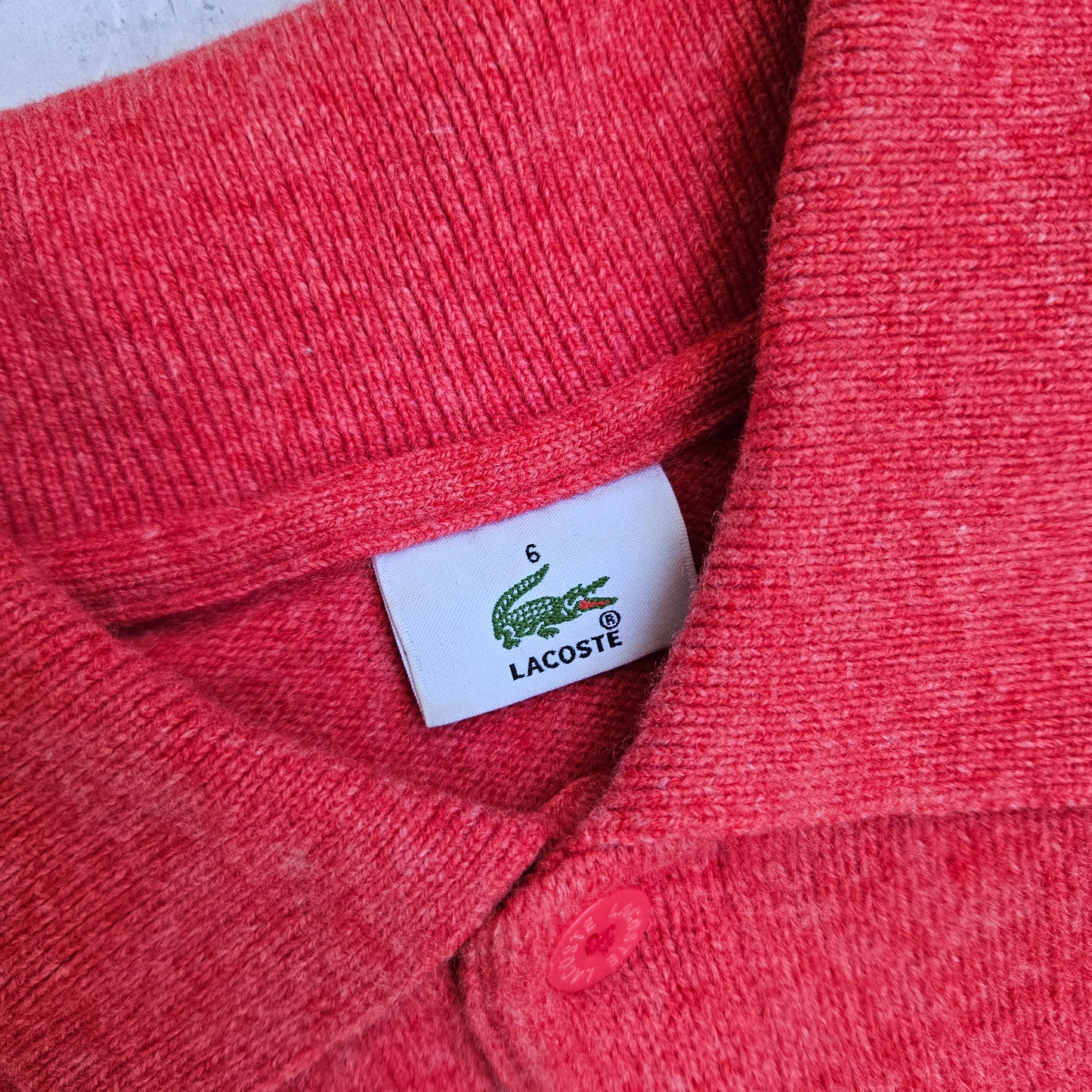 Lacoste Knitted Sweatshirt Polo (M)