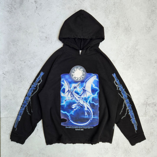 Dragon-Naga Yu-Gi-Oh Blue Eyes White Dragon Hoodie (L)