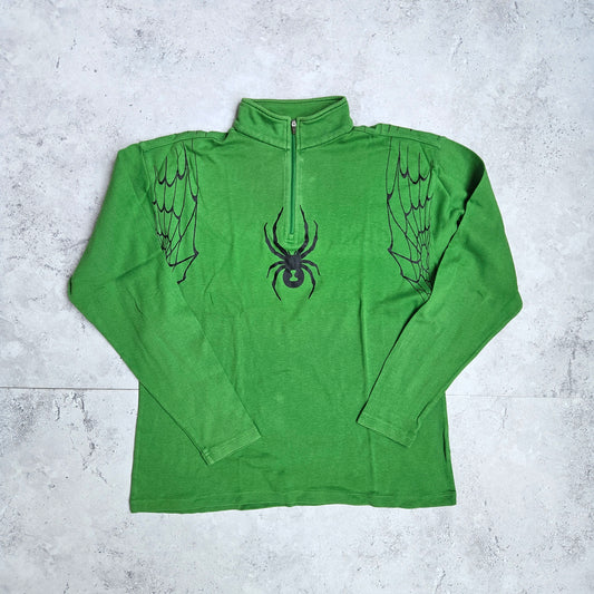 Spyder Men Top Green Long Sleeve Polar (M)