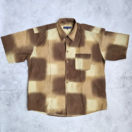 Tommy Hilfiger Button-Down Short Sleeve Shirt (XXL)
