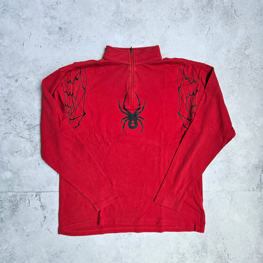 Spyder Men Top Red Long Sleeve Polar (M)