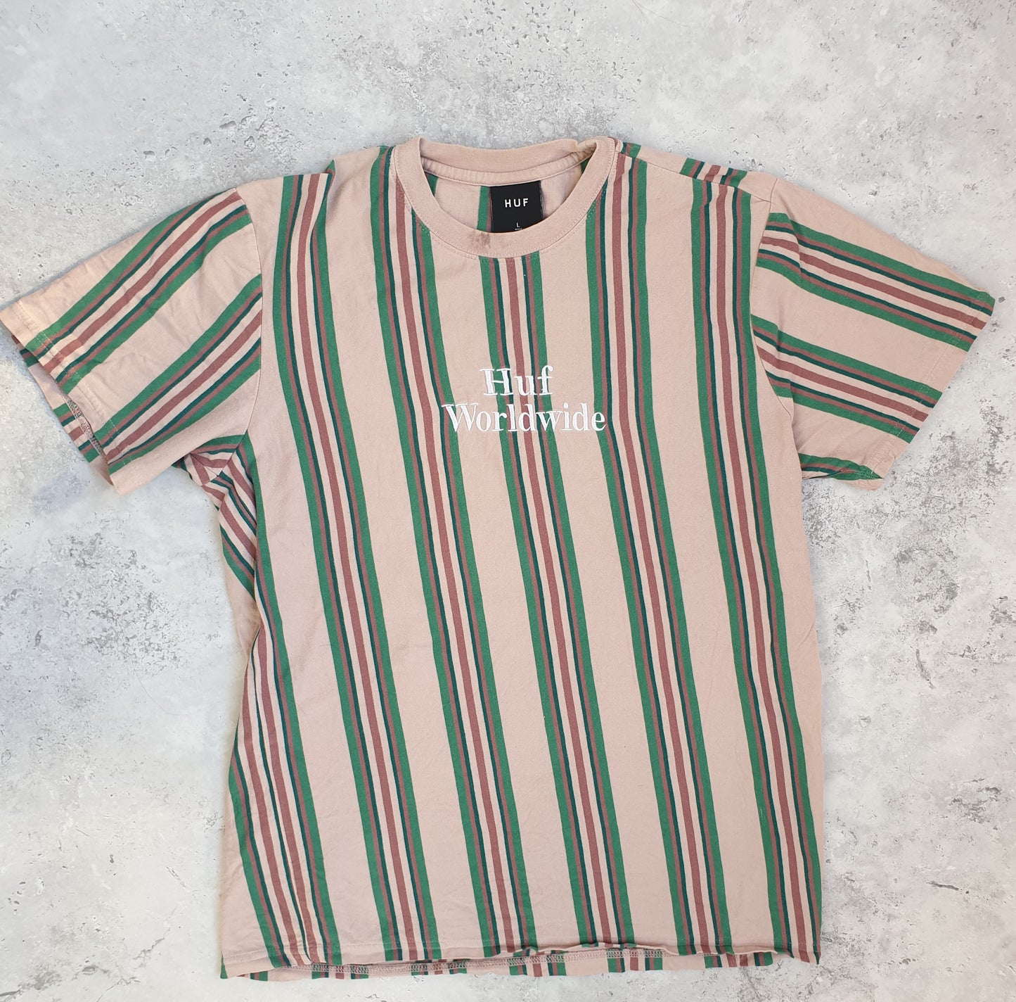 HUF Striped T-shirt (L)