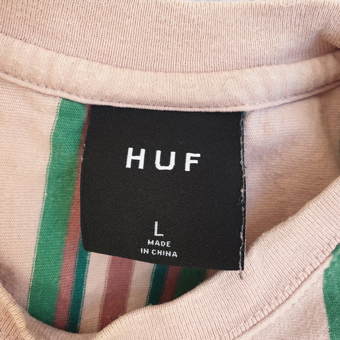 HUF Striped T-shirt (L)