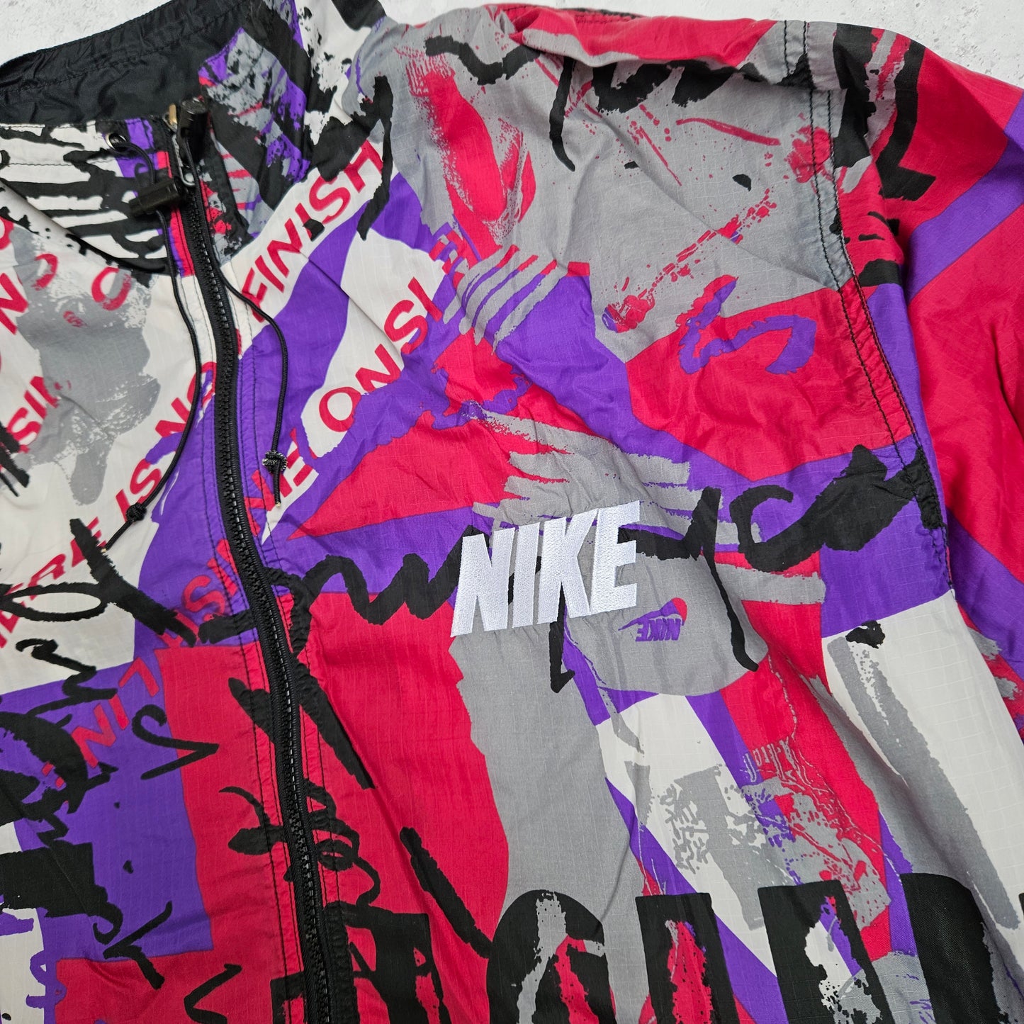 Vintage Nike All Over Graphic Windbreaker (XL)